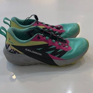 Salomon Sense Ride 5 Martina LTD Trail Running Shoes - Biscay Green. Size 8.5